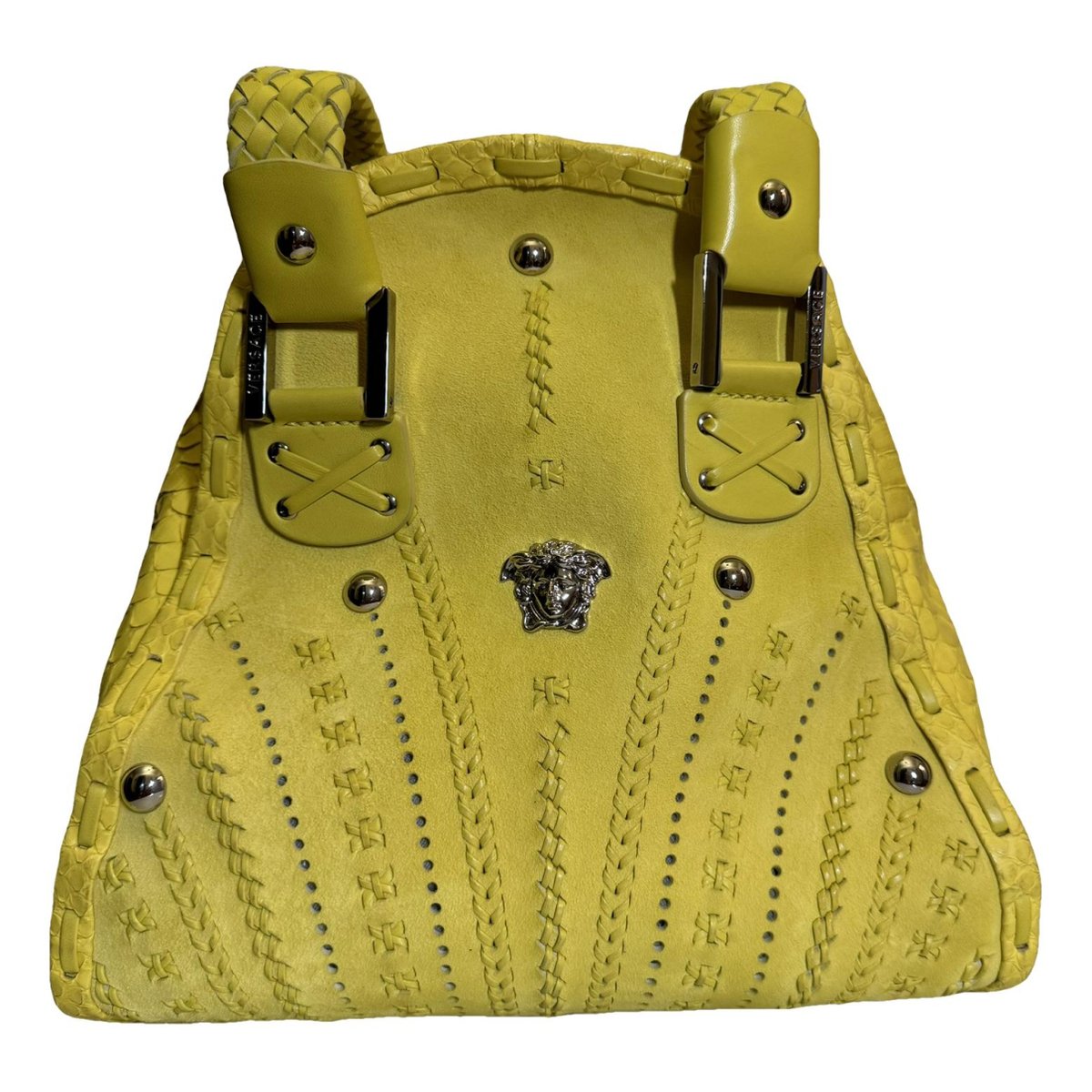 La Medusa leather handbag