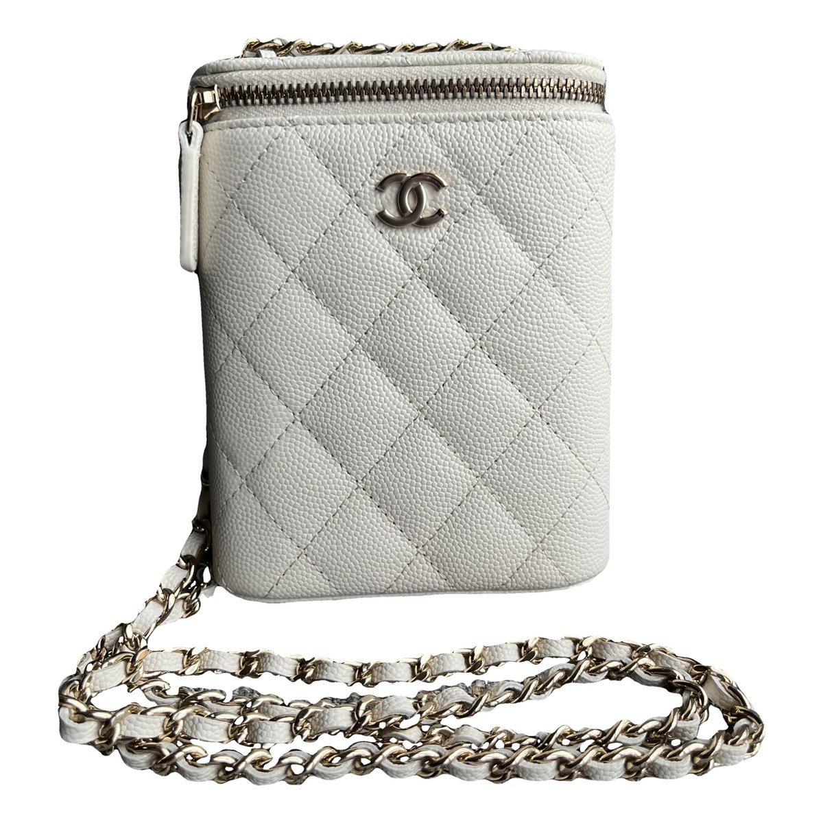 Vanity leather handbag