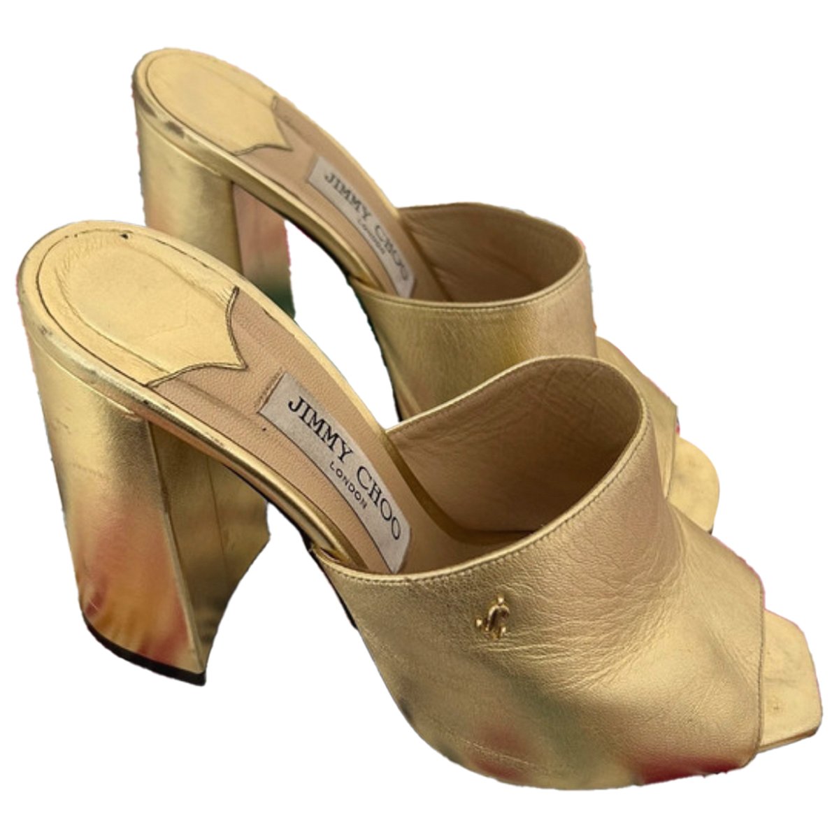 Baia leather mules
