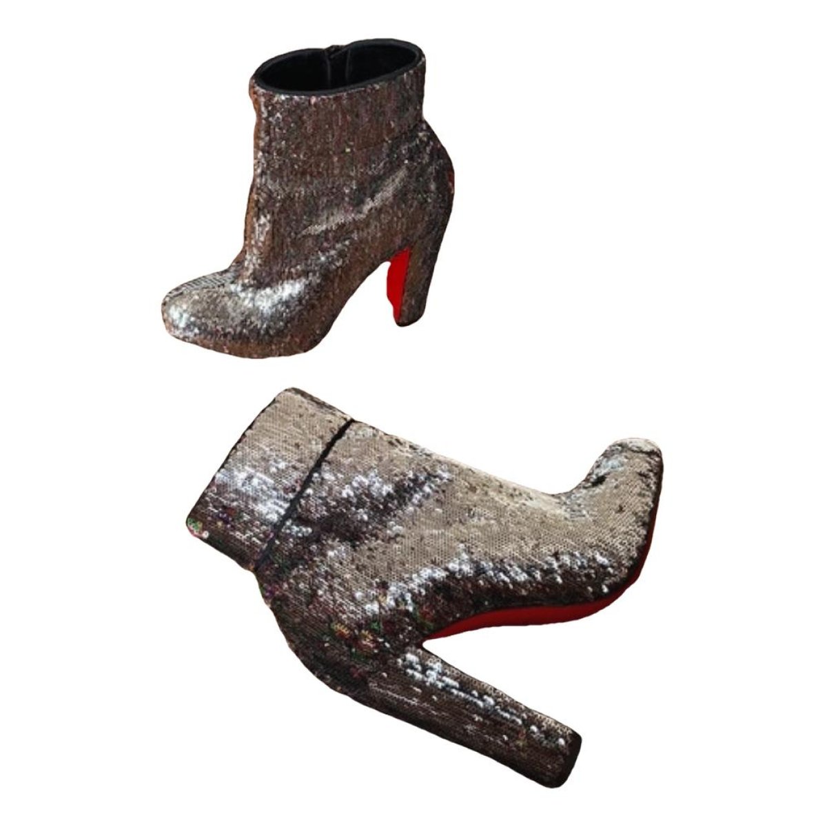Suzy Folk glitter ankle boots