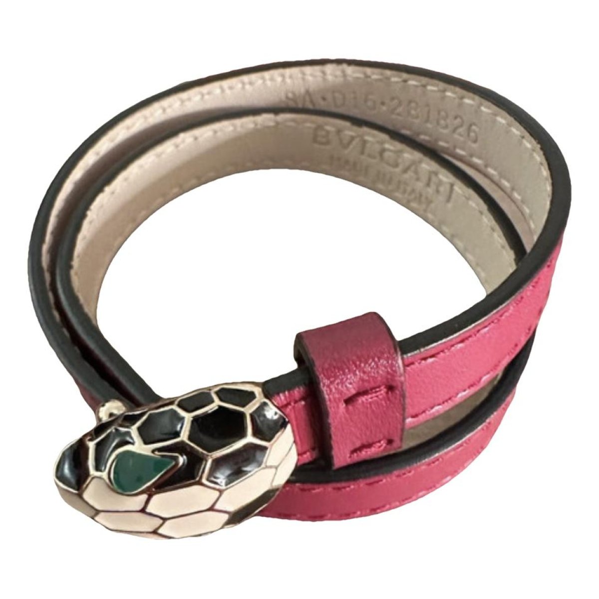 Serpenti leather bracelet