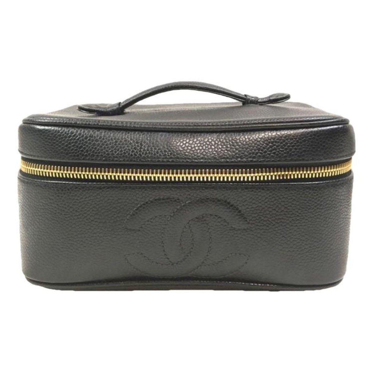 Vanity leather handbag