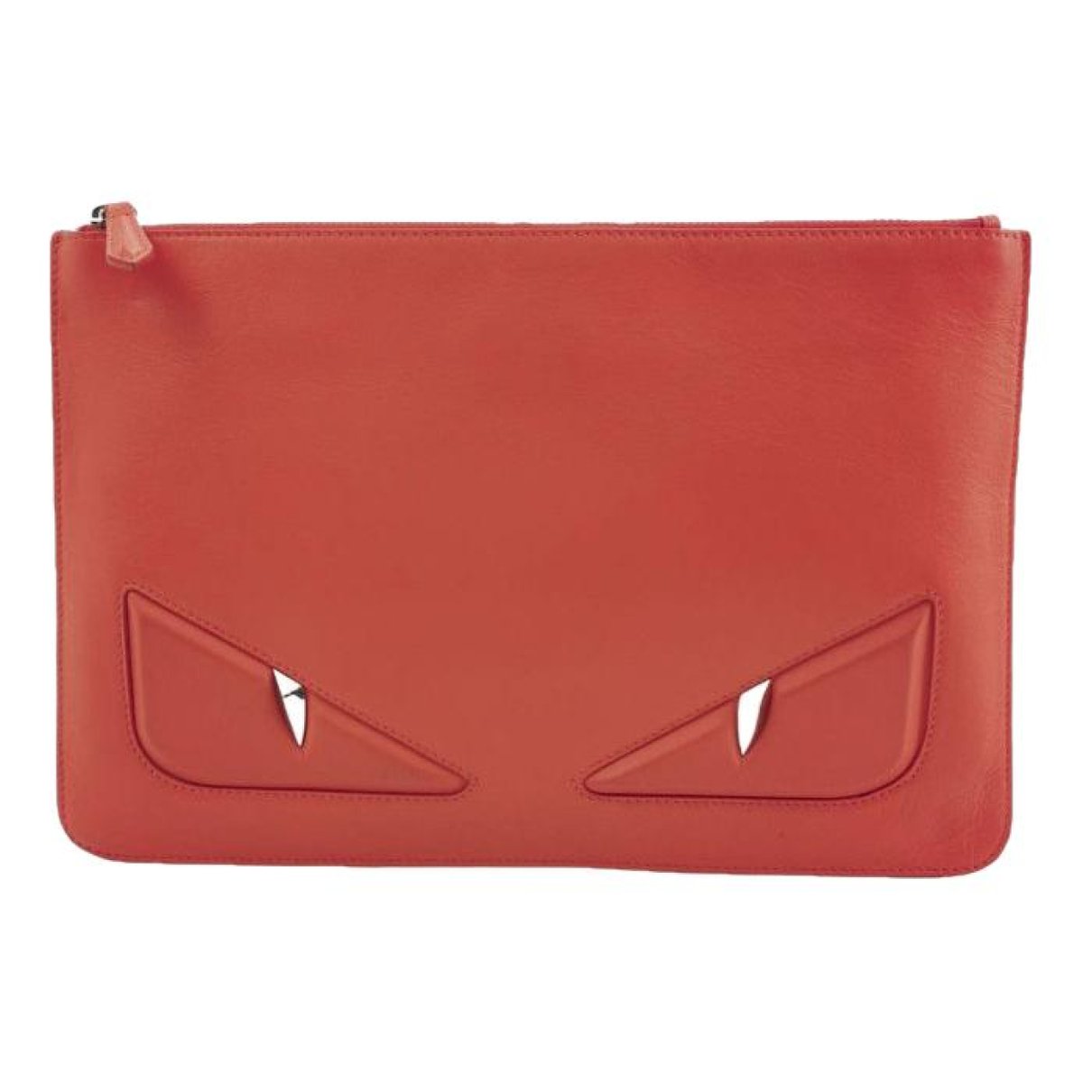 Peekaboo leather clutch bag