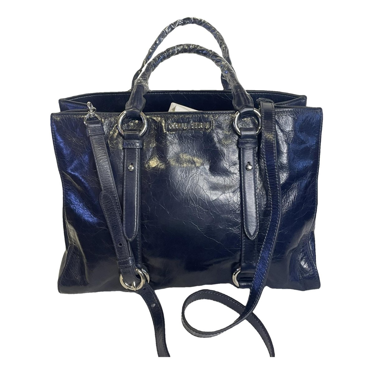 My Miu leather handbag