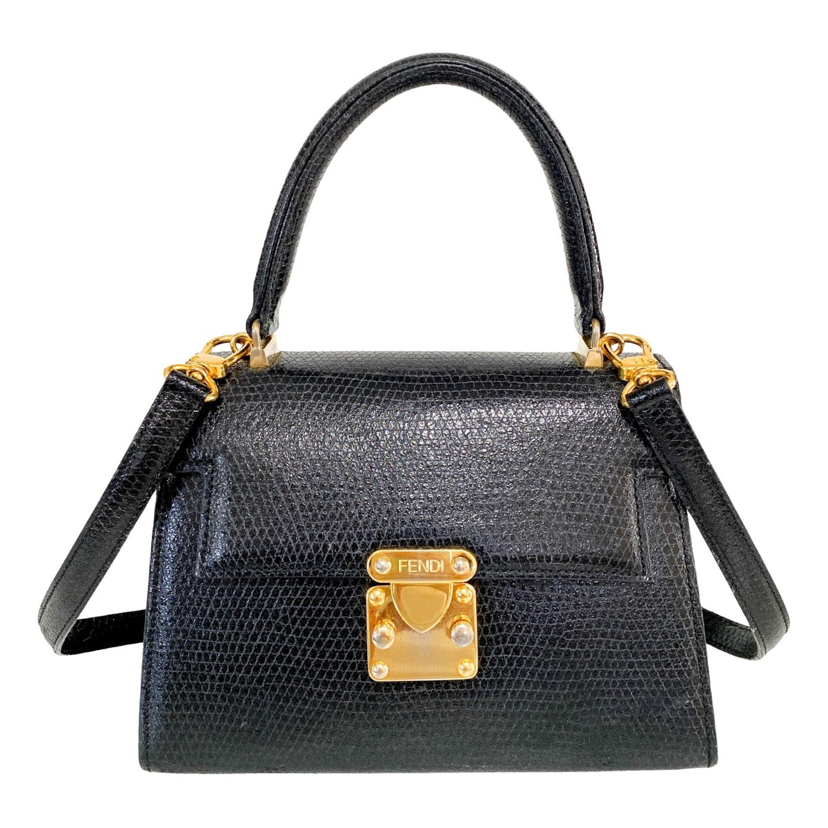 Kan I Logo leather handbag
