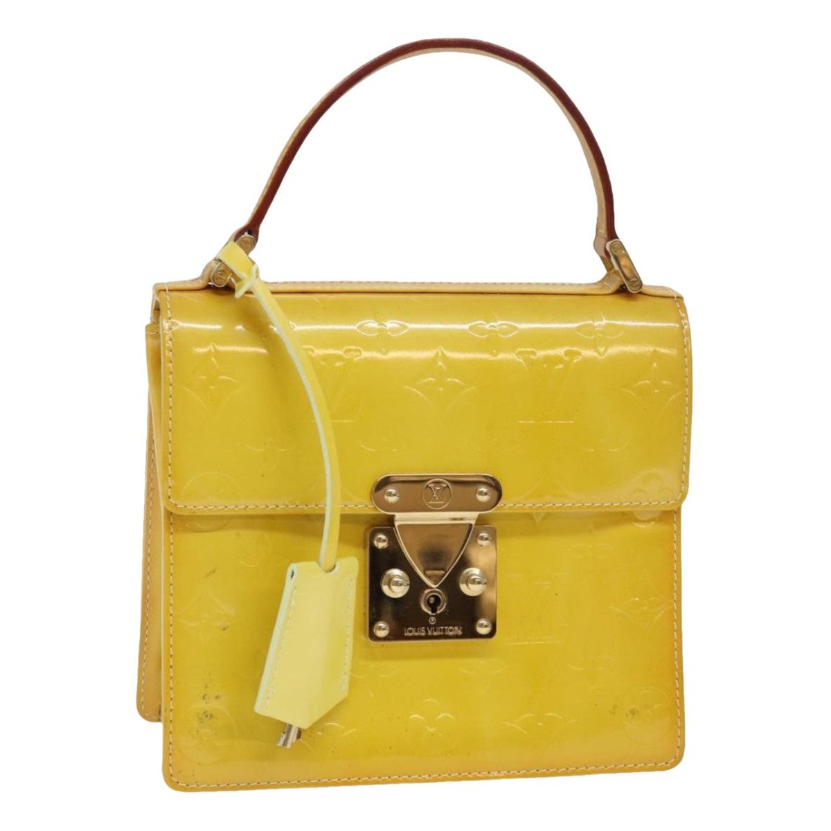 Spring street patent leather handbag
