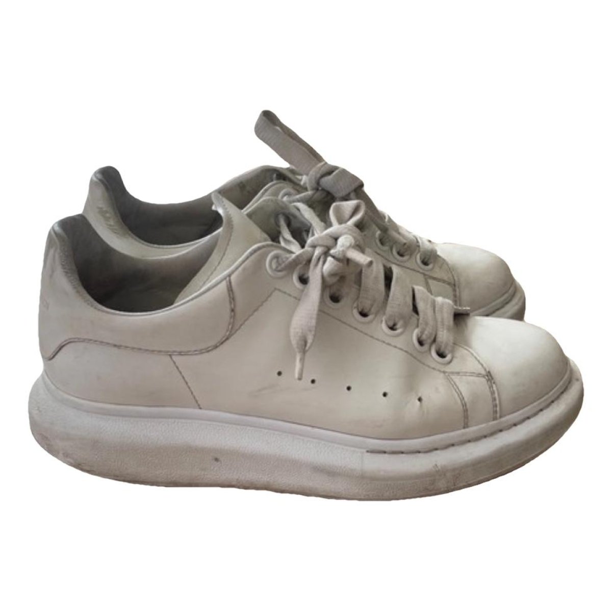 Oversize leather trainers