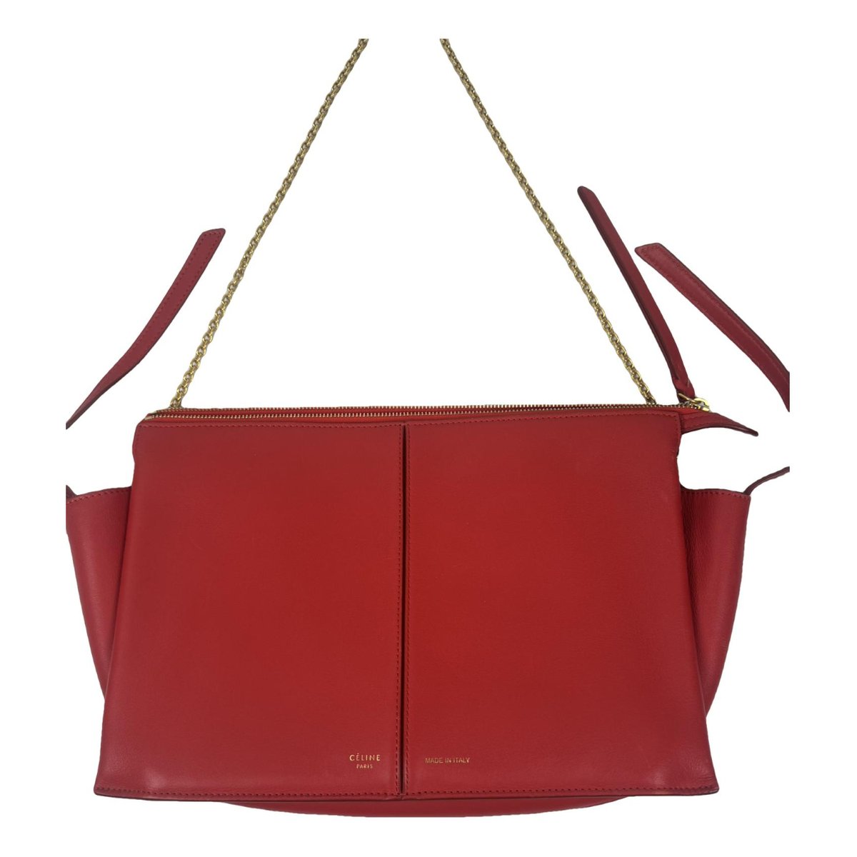 Tri-Fold leather tote