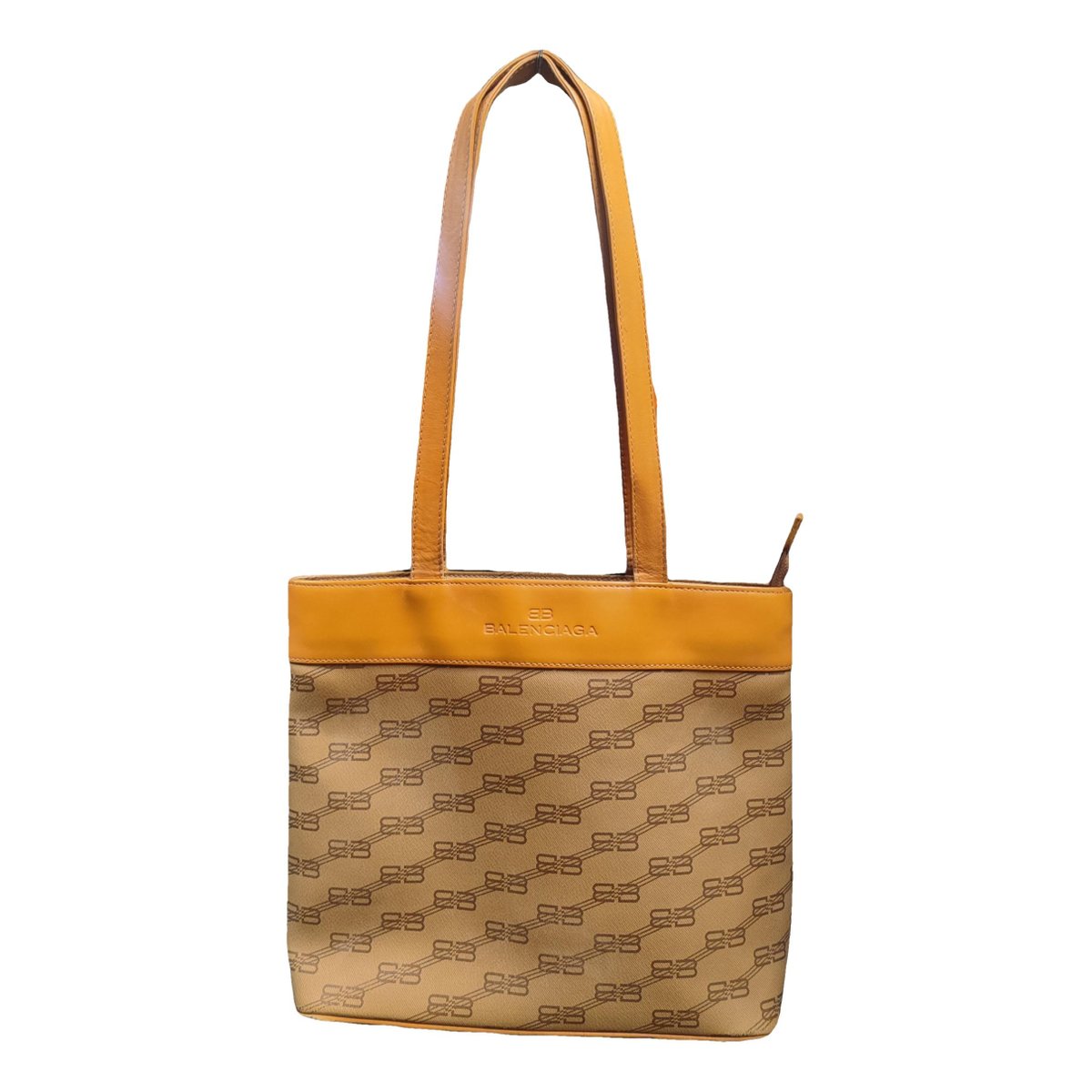Padlock leather clutch bag