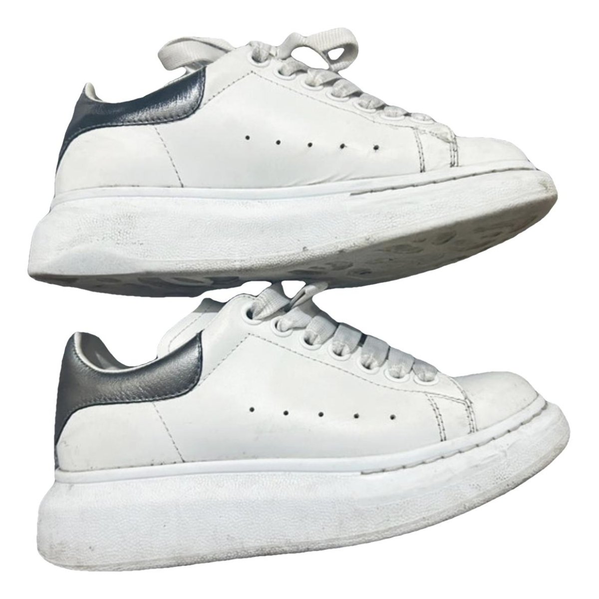 Oversize leather trainers