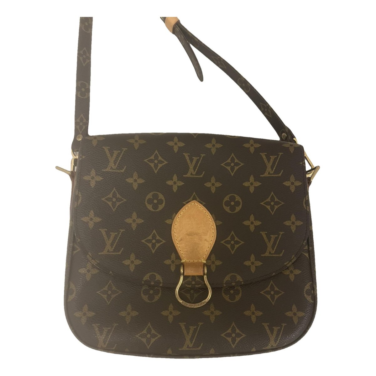 Cartouchière leather crossbody bag