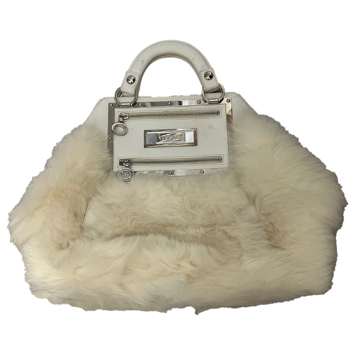 Palazzo Empire faux fur handbag