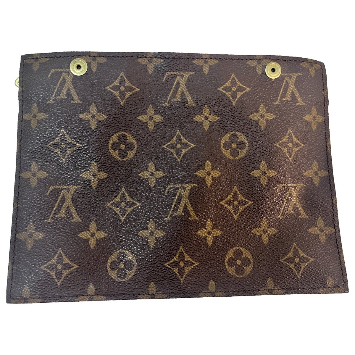 Kirigami leather clutch