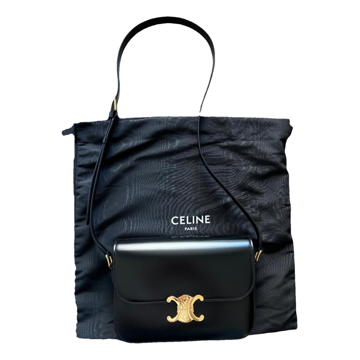 Triomphe leather handbag