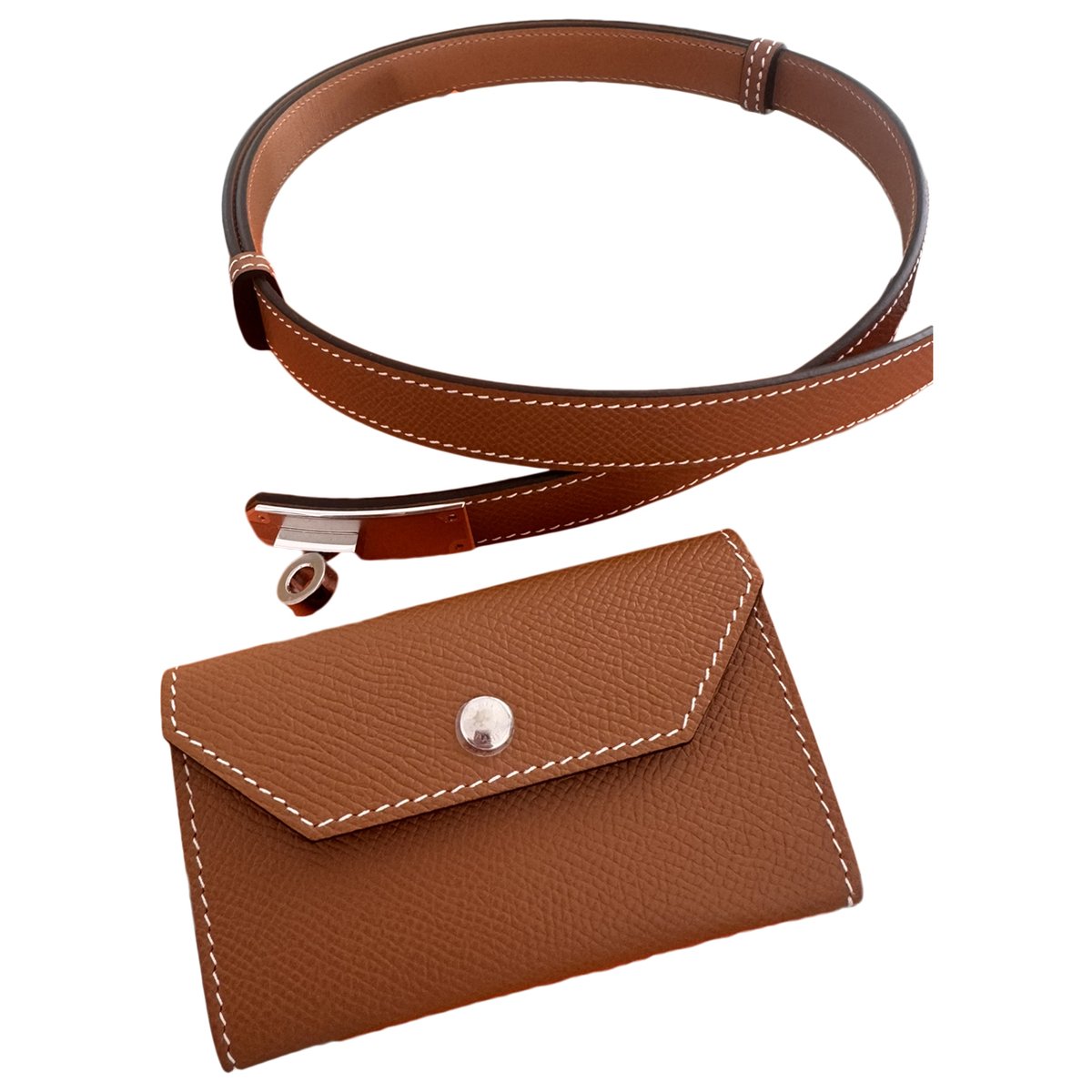 Kelly Pocket leather belt