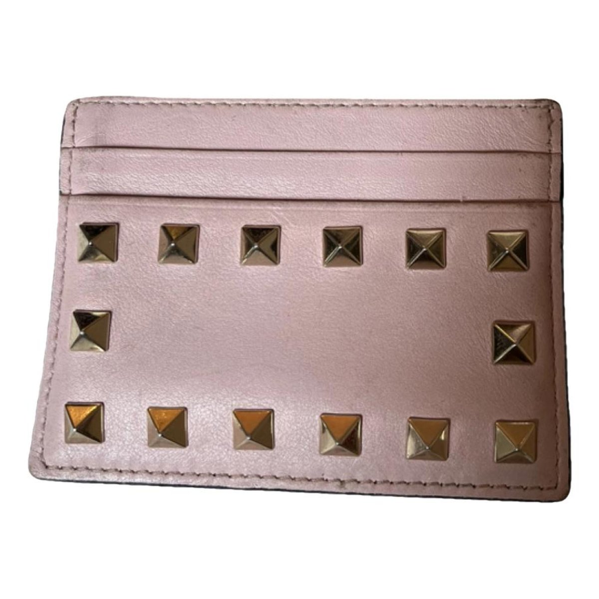 Rockstud leather wallet