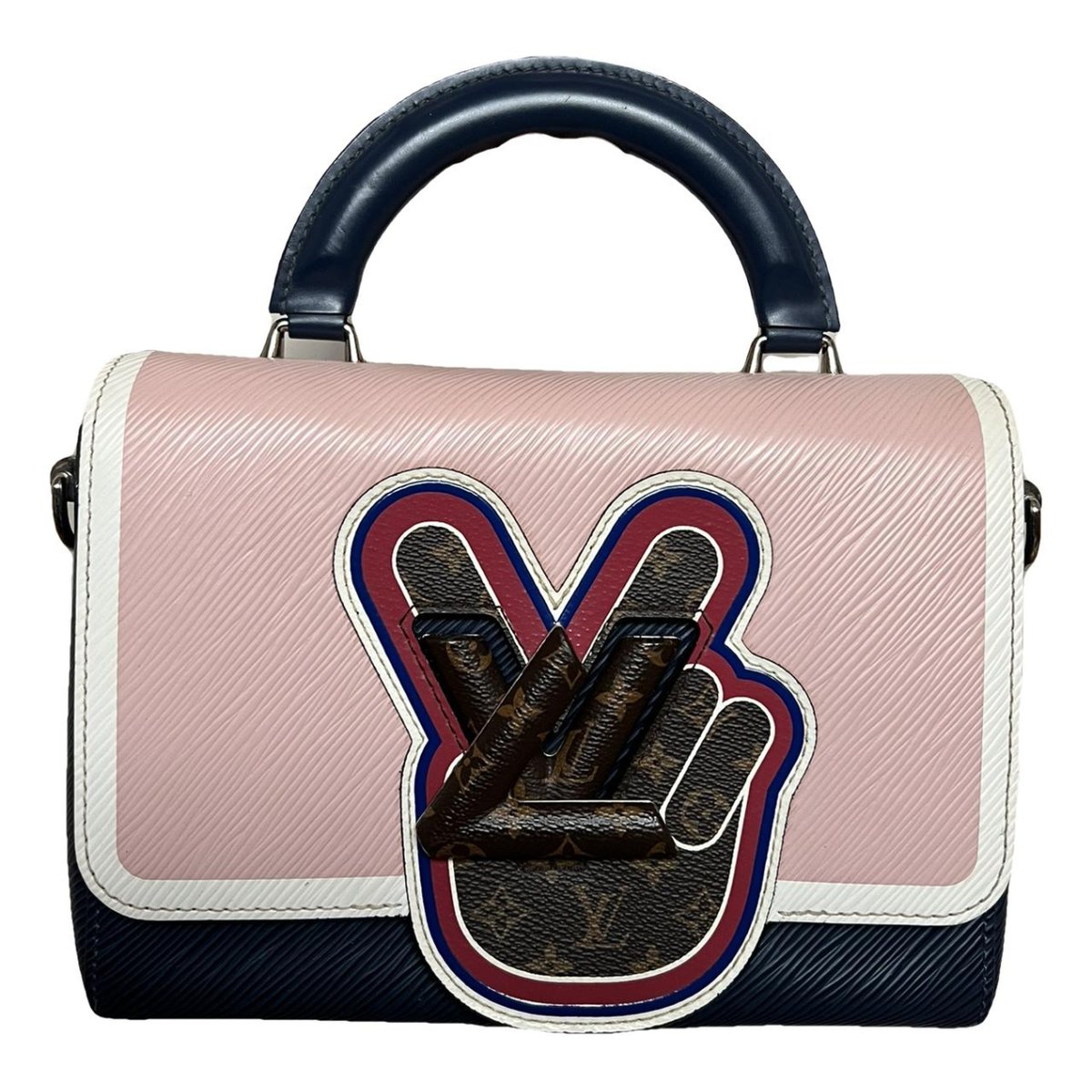 Twist leather crossbody bag