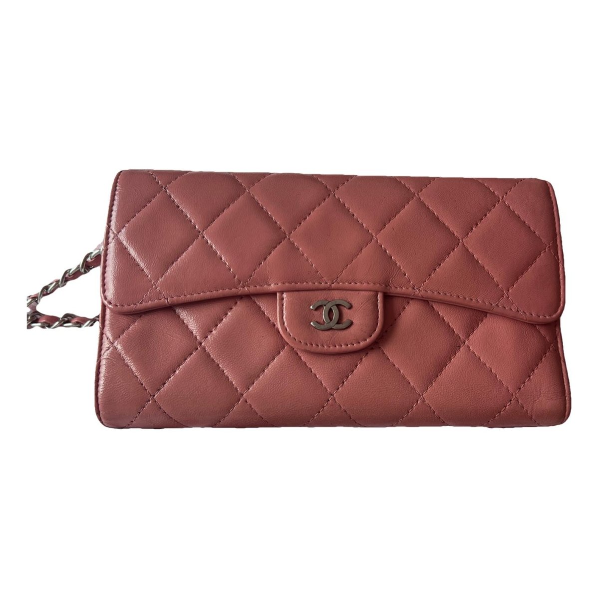 Wallet On Chain leather crossbody bag