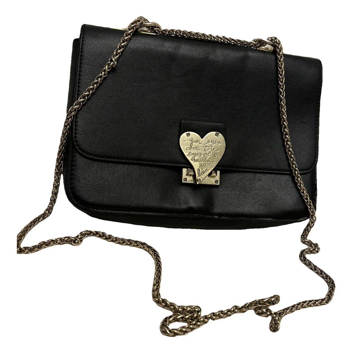 Glam Lock leather crossbody bag