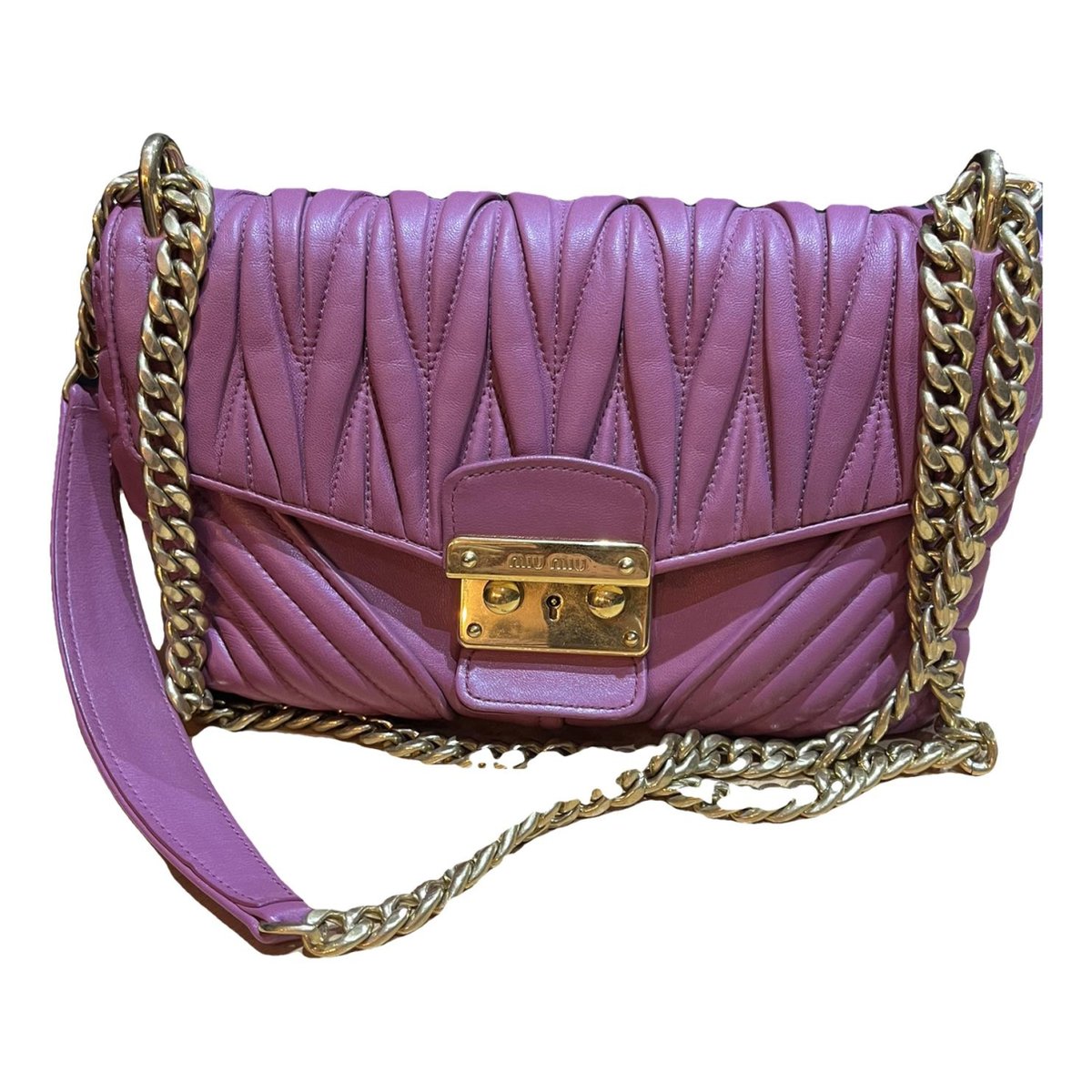 Miu Confidential leather crossbody bag
