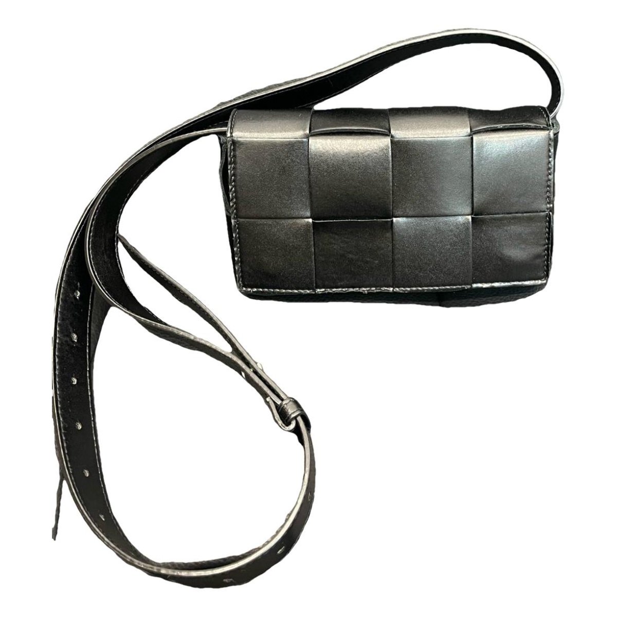 Cassette leather handbag