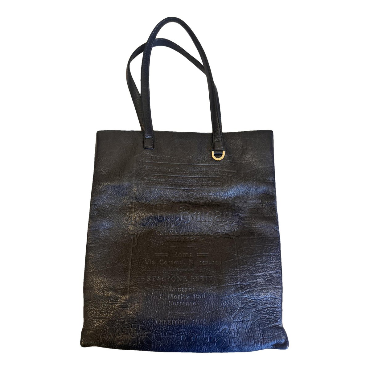 Bulgari leather tote
