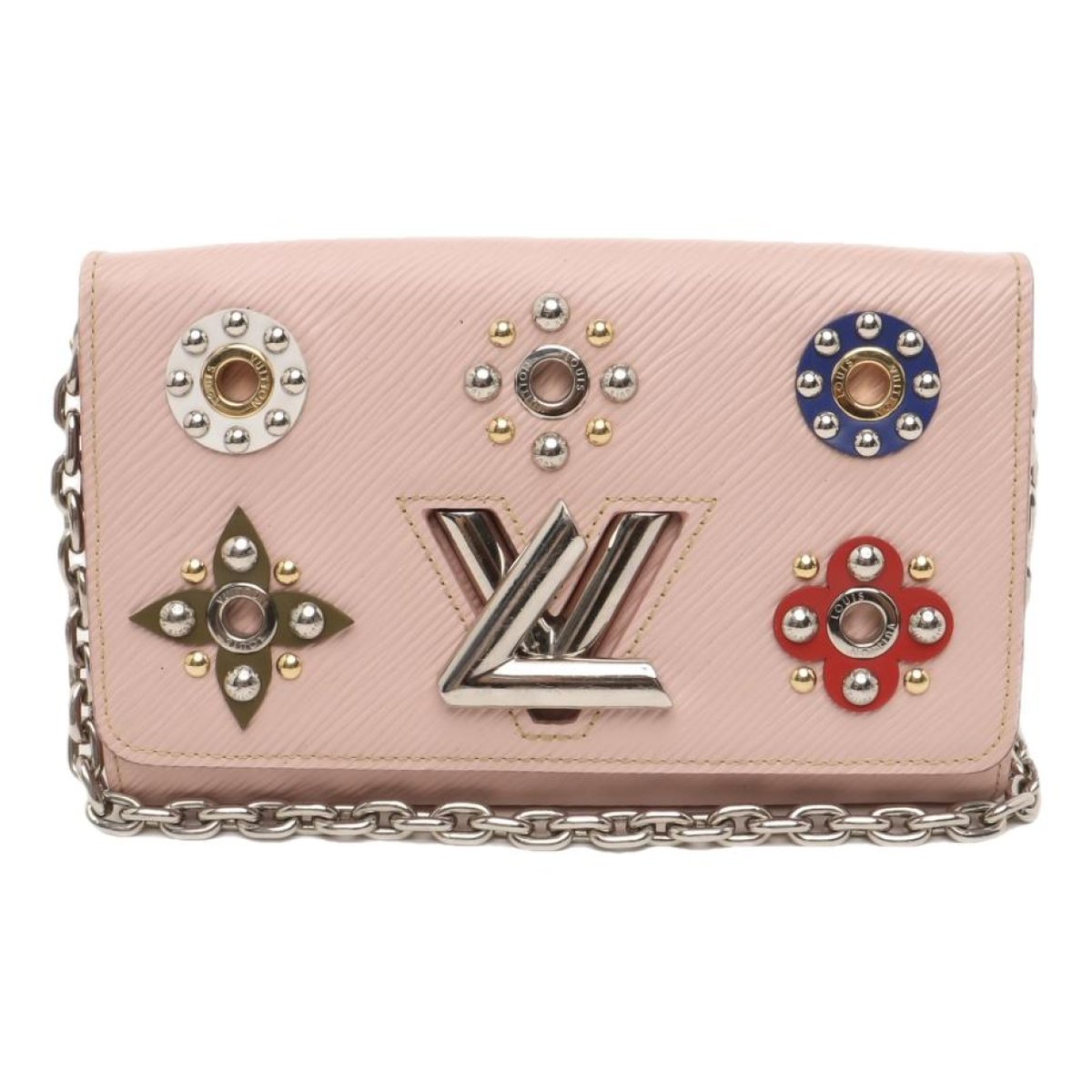 Twist leather crossbody bag