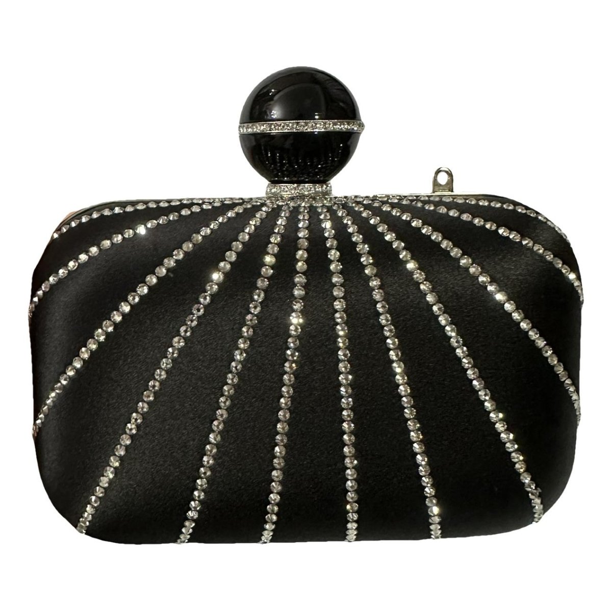 Celeste glitter clutch bag