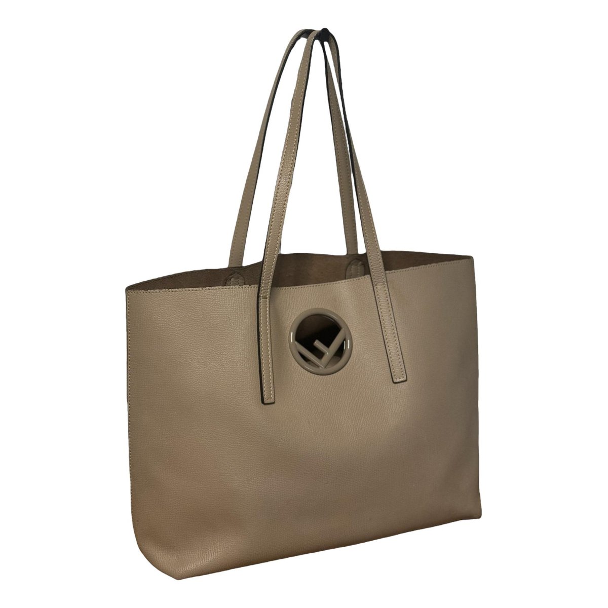 Logo Shopper Tote leather tote