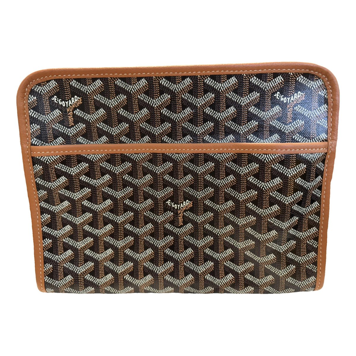 Jouvence leather clutch bag