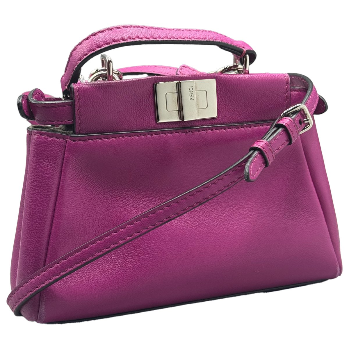 Peekaboo mini pocket leather crossbody bag