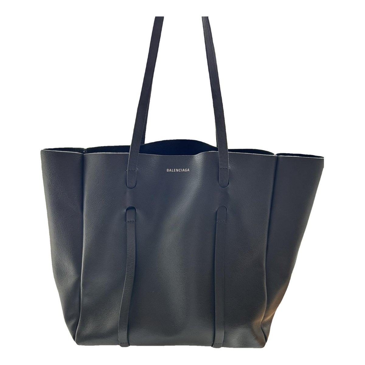 Hardware leather tote