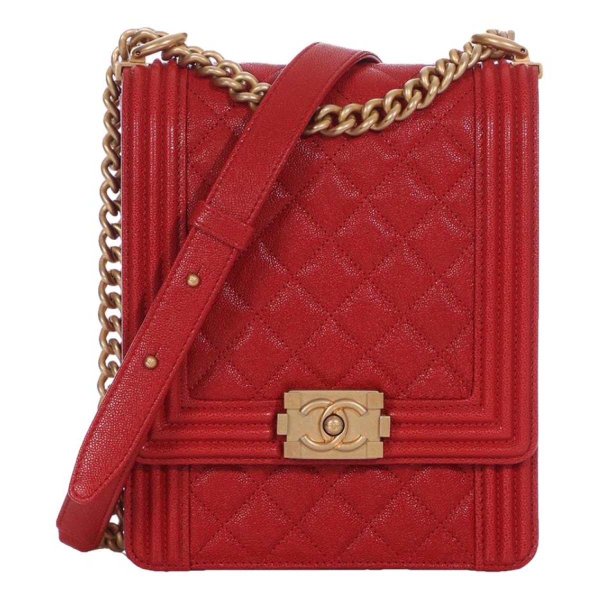 North South Boy leather crossbody bag