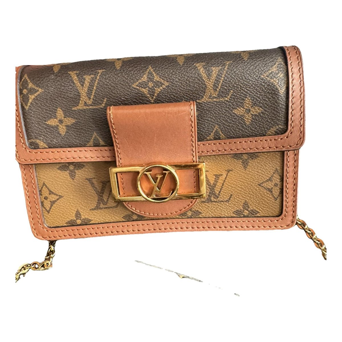 Dauphine leather handbag