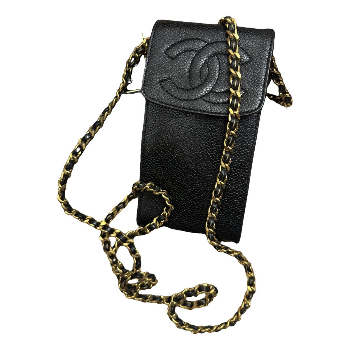 Wallet On Chain leather crossbody bag