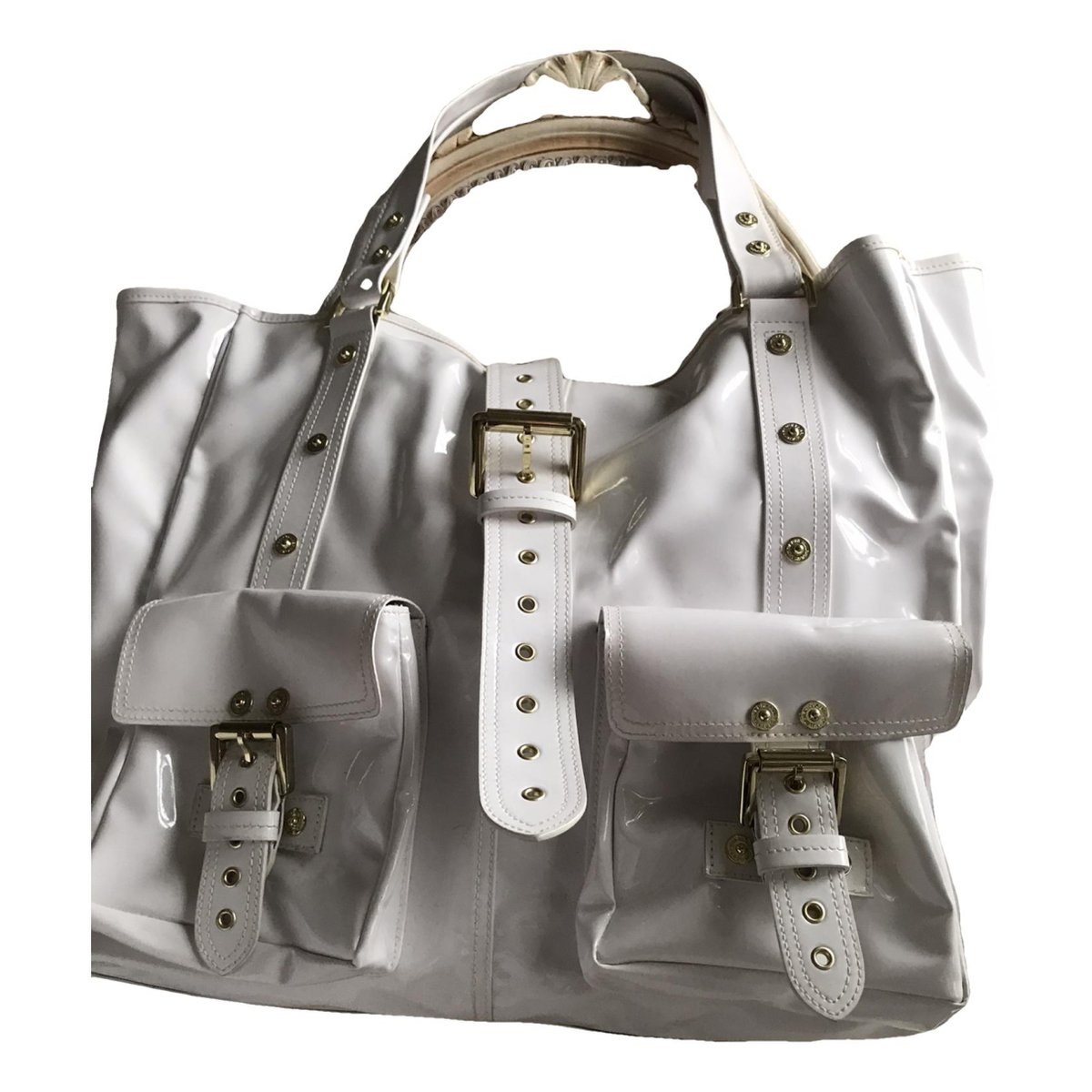 Roxanne patent leather tote