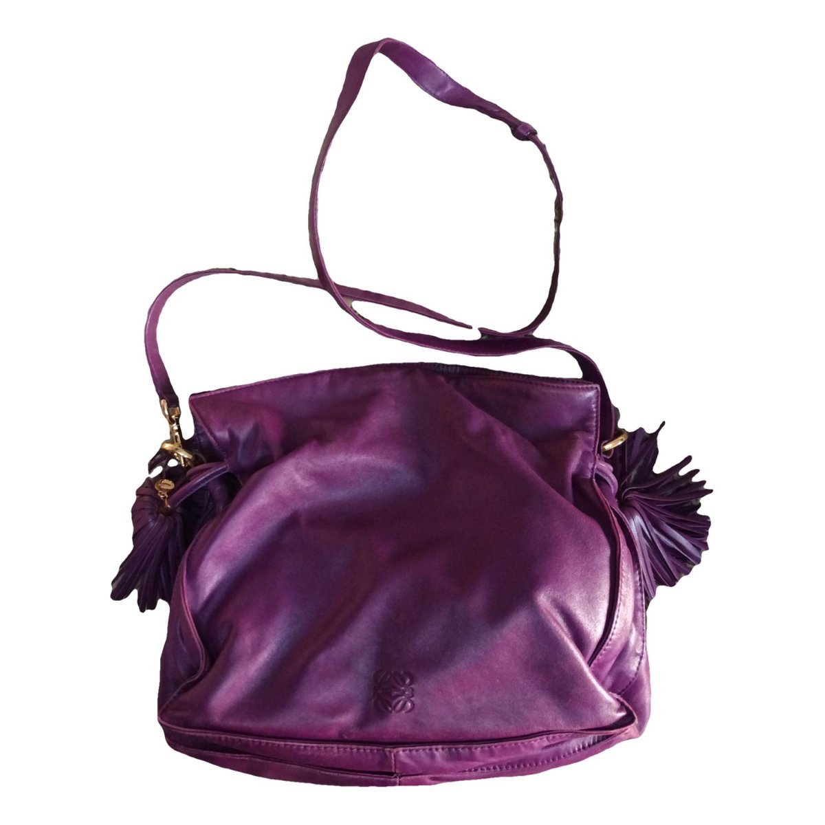 Flamenco leather crossbody bag