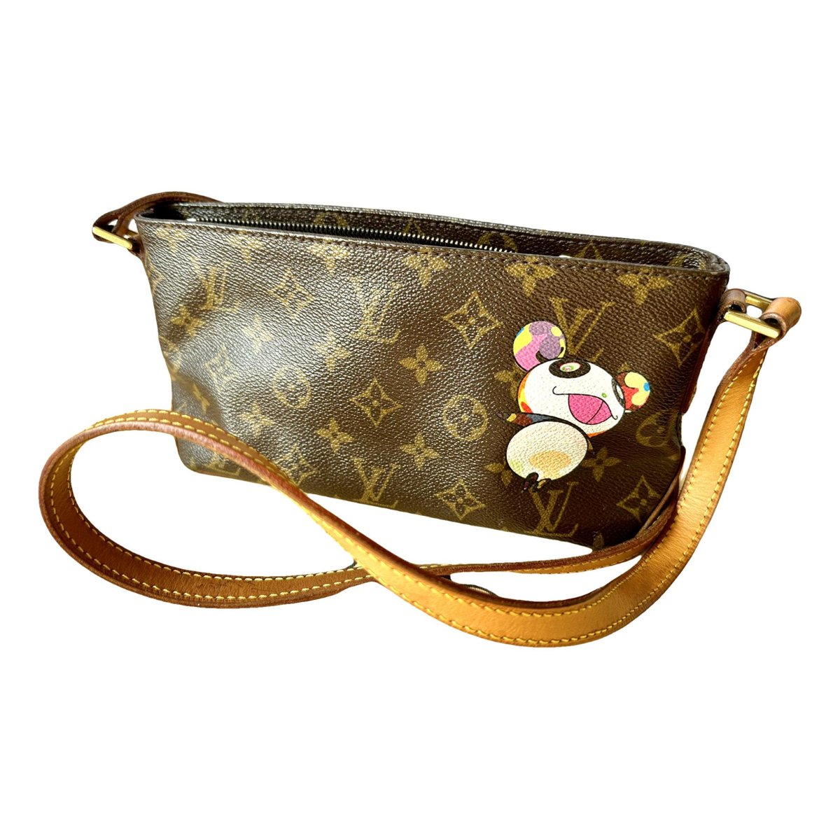 Trotteur leather crossbody bag