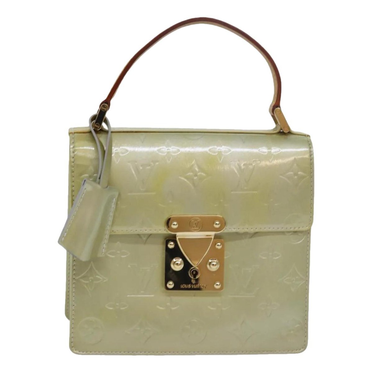 Spring street patent leather handbag