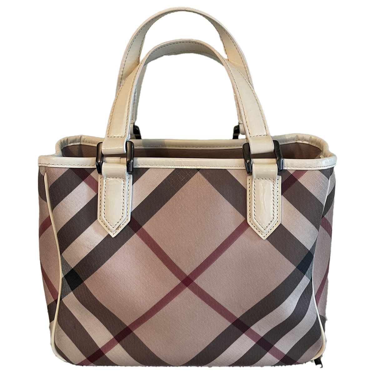 Title leather tote