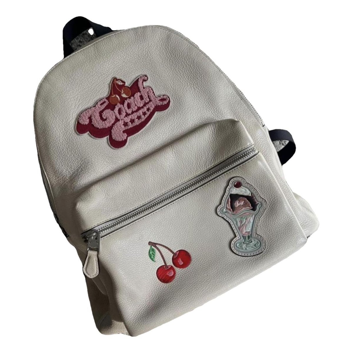 Campus leather backpack