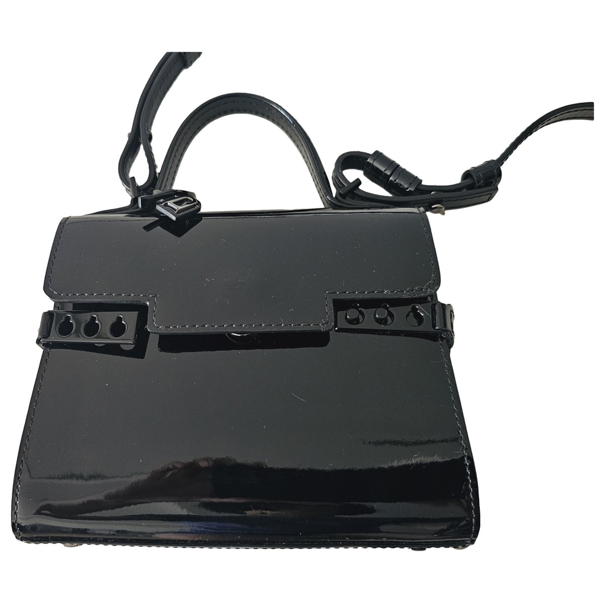 Tempête patent leather crossbody bag