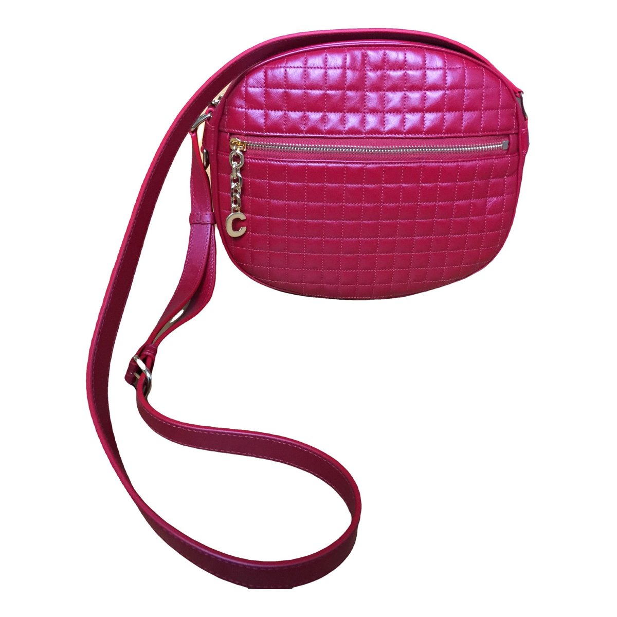 Charm leather crossbody bag