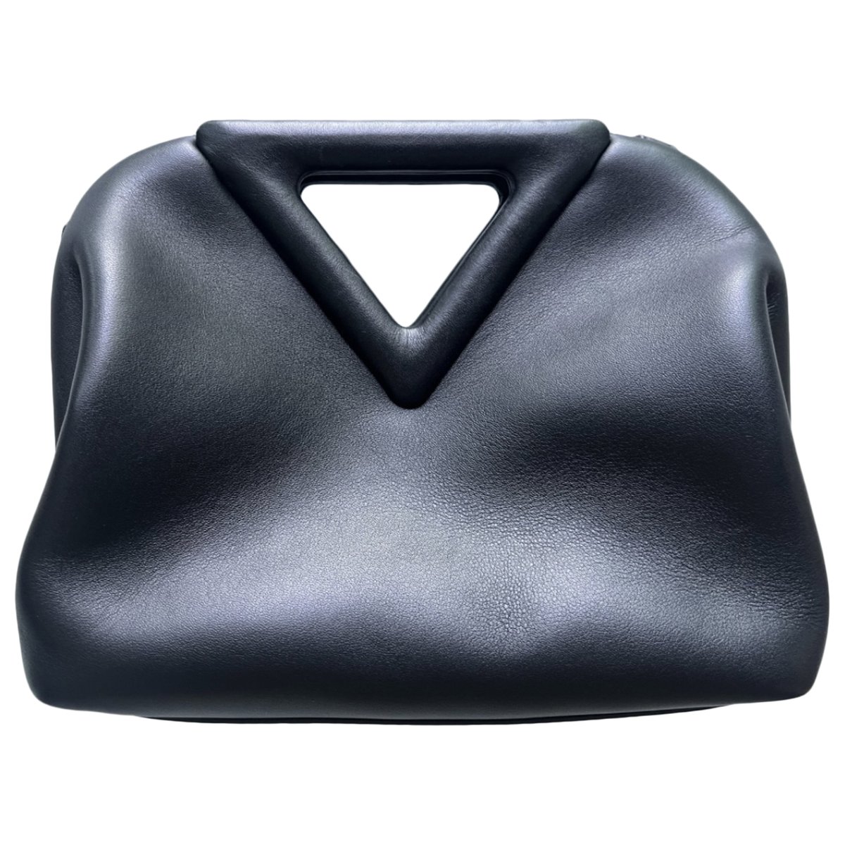 Point leather handbag