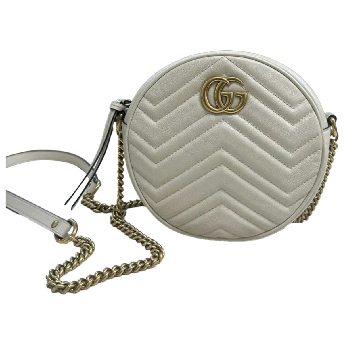 GG Marmont Round leather crossbody bag