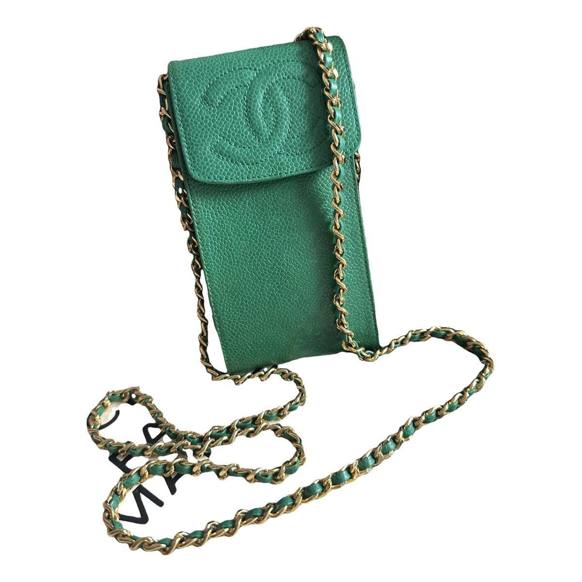Wallet On Chain leather crossbody bag