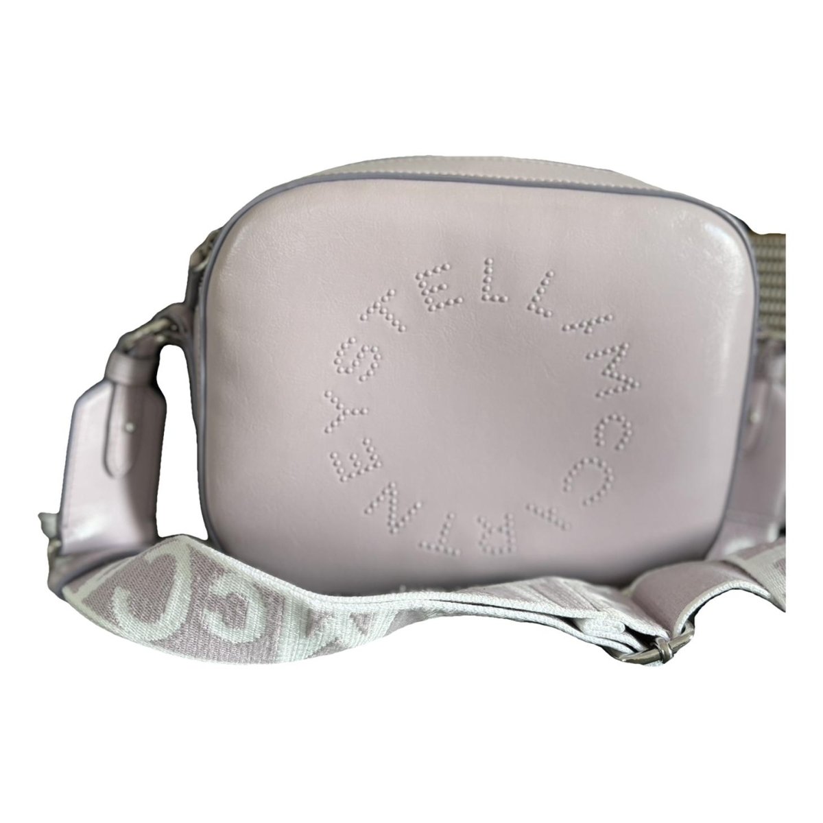 Logo vegan leather crossbody bag