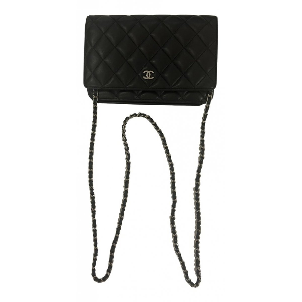 Wallet on Chain leather handbag