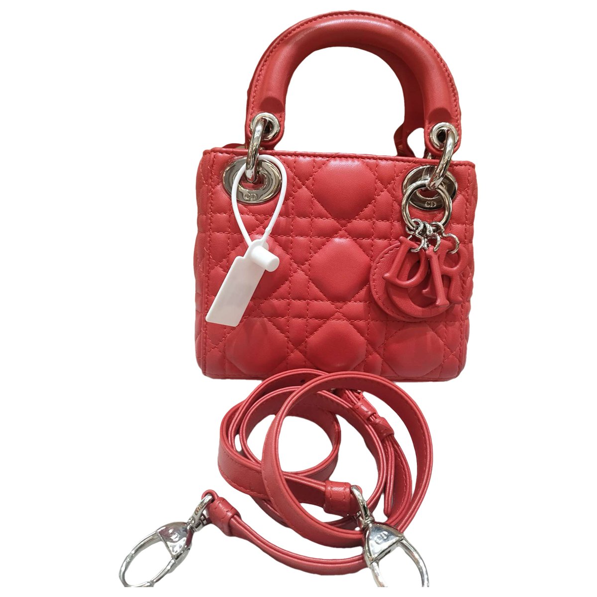 Lady Dior leather crossbody bag