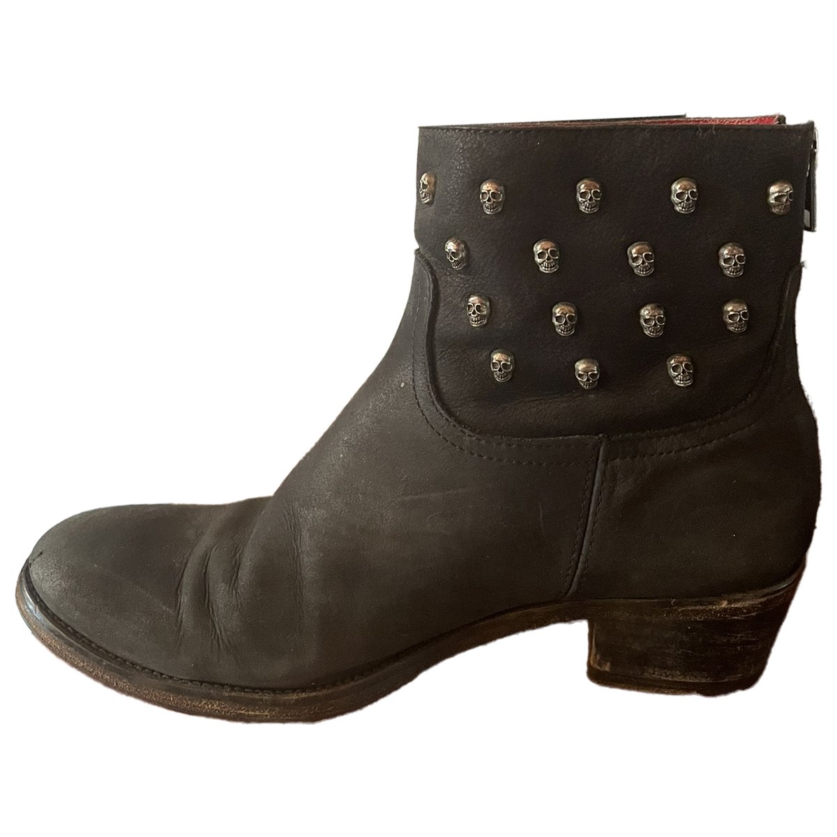 Teddy leather cowboy boots